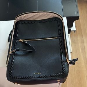 Calpak Black Backpack with Gold Hardware